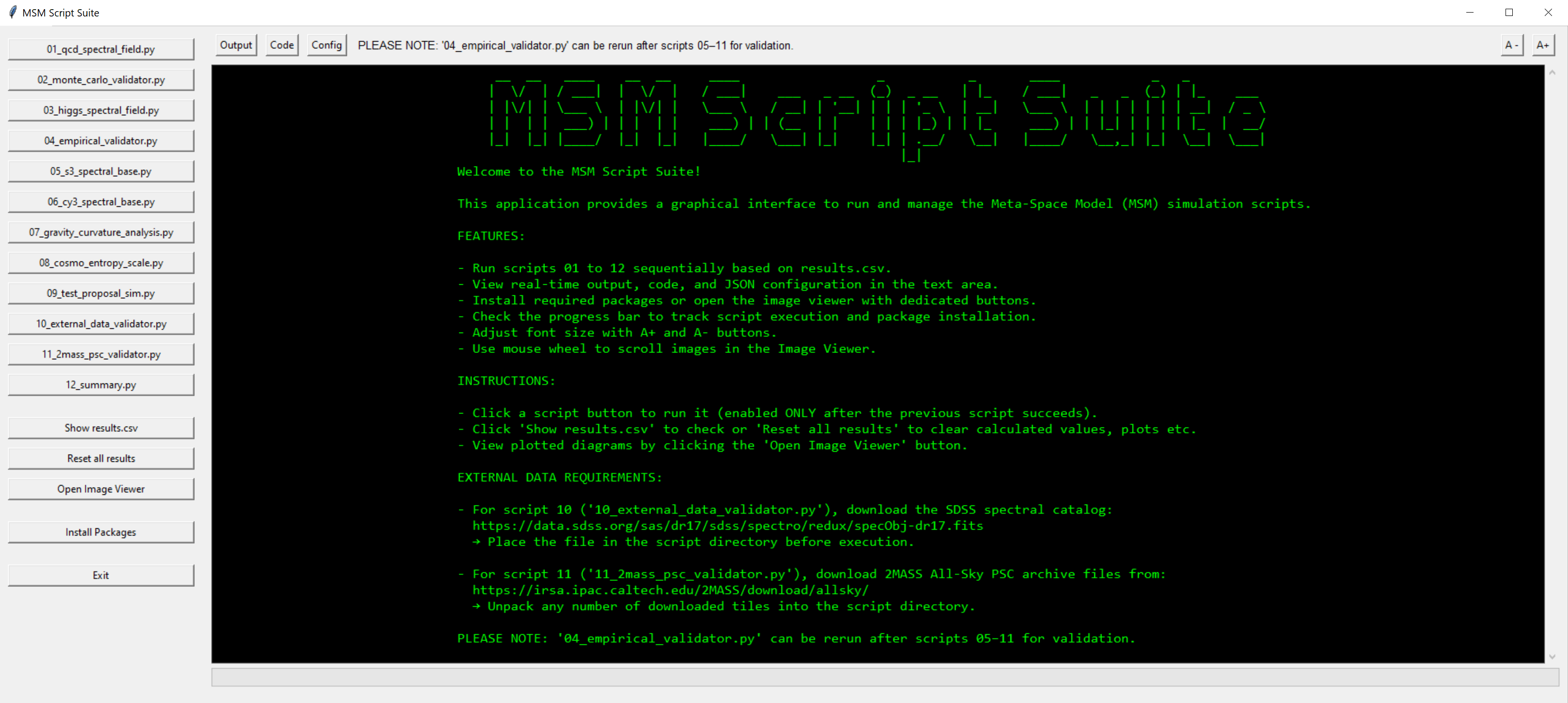 Screenshot of Script Suite